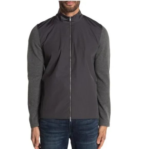 Theory Bellvil Pique Fine Full Zip Jacket - Picture 2 of 7